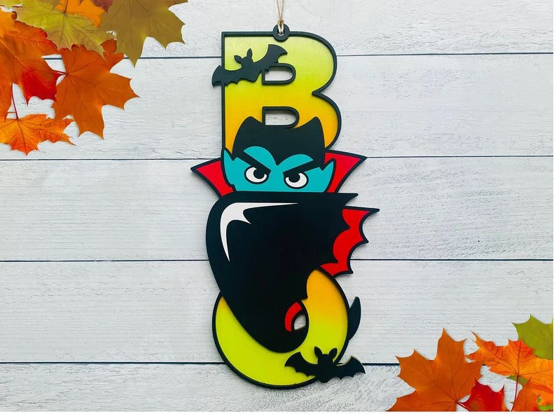 Halloween Door Sign (Multiple Options); Boo Bee Sign; Ghost Bee Sign; Halloween Boo Bees; Halloween Bee Decoration; Boo Sign; Bumblebee Sign