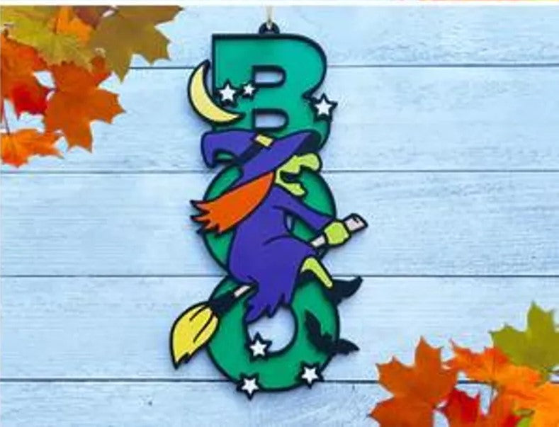Halloween Door Sign (Multiple Options); Boo Bee Sign; Ghost Bee Sign; Halloween Boo Bees; Halloween Bee Decoration; Boo Sign; Bumblebee Sign