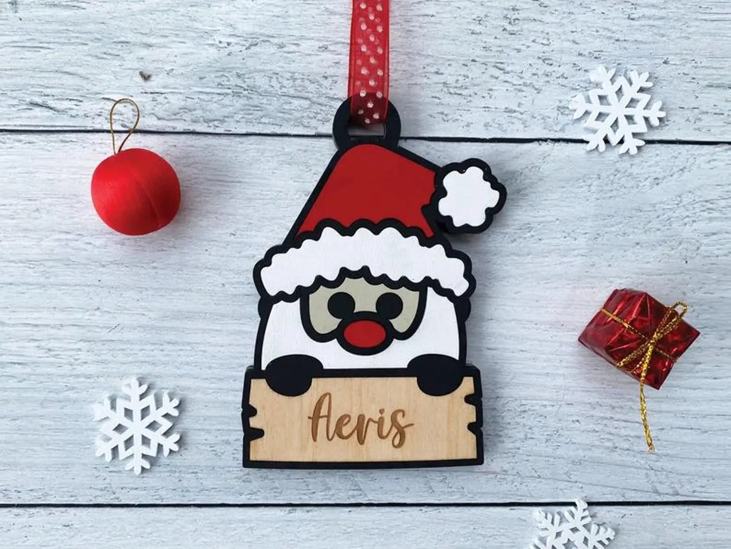 Personalized Cute Christmas Themed Character Ornaments (Multiple Characters), Kids Personalized Christmas Ornament, Christmas Ornament, Unique Ornament